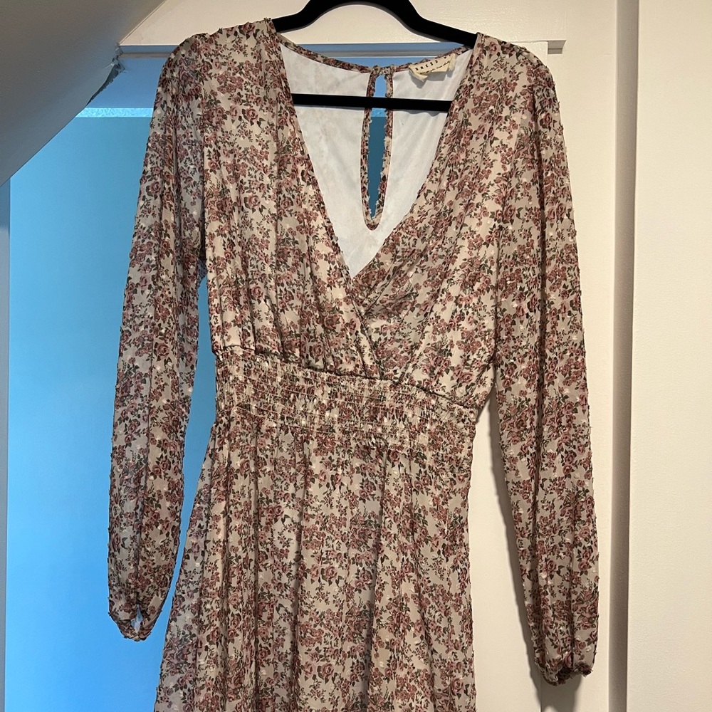 Smock waist dress